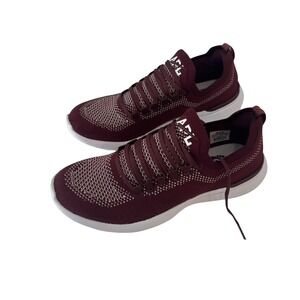 APL Athletic Propulsion Labs Techloom Breeze Burgundy Sneakers Size 8 W EUC
